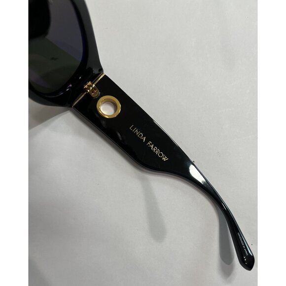 Linda Farrow Debbie Sunglasses in Black - Picture 5 of 6